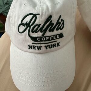 Ralph Lauren White Polo Cap